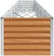 Skrzynia ogrodowa vidaXL Podniesiona rabata ogrodowa 582 x 50 x 36 cm Stal ocynkowana 6