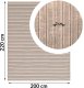 kontrast Ciepły koc Lena 200x220 cm taupe przytulny wytłaczany narzuta 7
