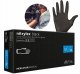 Mercator Medical Rękawice Nitrylowe 100 sztuk / Czarne / Rozmiar: 8 - M / Nitrylex Black 9