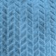 Ciepły koc Fuero 160x200 błękitny miękki tłoczony elegancki narzuta 2