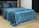 Ciepły koc Fuero 160x200 błękitny miękki tłoczony elegancki narzuta 4