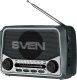Głośnik Sven SRP-150 szary (3W, Bluetooth, FM/AM/SW, USB, microSD, latarka, bateria) 1