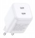 Ładowarka Ugreen Ładowarka Dual USB-C GaN 45W X526 (biały) 1