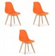 Leobert Krzesło KITO orange / noga z drewna naturalnego x 3 1