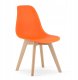 Leobert Krzesło KITO orange / noga z drewna naturalnego x 3 2