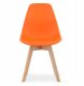 Leobert Krzesło KITO orange / noga z drewna naturalnego x 3 3