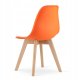 Leobert Krzesło KITO orange / noga z drewna naturalnego x 3 6
