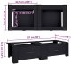 Pralka vidaXL Podstawka na Pralkę 2 pcs Czarny 64 x 55 x 32.5 cm Stal 10