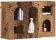 vidaXL Szafka wisząca z półką Stare drewno 60 x 20 x 40 cm 3