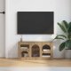 vidaXL Szafka pod telewizor Dąb rzemieślniczy 80 x 35 x 40 cm 4