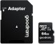 GOODRAM Karta Pamięci MicroSD 64GB CL10 UHS I + Adapter 8