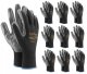 Rękawice robocze / Czarne / Rozmiar: 10 - XL / OX-NITRICAR_BS10 - 10 szt. 2