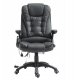 Krzesło biurowe Pako Fotel biurowy skóra z masażem czarny (5905805854801) 10