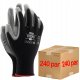 Reis Rękawice robocze / czarno-szare / Rozmiar: 8 - M / RTEPO_BS8 - 240 szt. 2