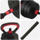 vidaXL Zestaw hantli 4 w 1 Czarny i czerwony 121 x 19,5 x 19,5 cm 8
