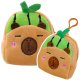 Portfelik Pluszowy Z Brelokiem Kapibara Arbuz Zielony 9,5 x 8 cm 1