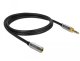 DeLOCK 85779 kabel audio 0,5 m 3.5mm Czarny, Szary 1