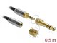 DeLOCK 85779 kabel audio 0,5 m 3.5mm Czarny, Szary 4