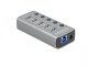 HUB USB Delock Hub USB 5 Gbps z 4 Portami + 1 Portem ładowania + 1 Portem USB-C PD 3.0 z przełącznikiem i podświetleniem 2