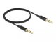 DeLOCK Kabel jack 3,5 mm 4 pin męski na męski Ultra Slim, czarny 0,5 m 1