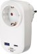 Brennenstuhl adapter wtyczek zasilających Typu F biały 1