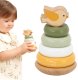 Viga Toys Drewniana wieża do układania – Ptaszek 1