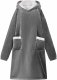 vidaXL Bluza-koc Ciemnoszary m Fleece i Flanela 1