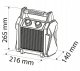 Nagrzewnica Elektryczna Ceramiczna PTC, 2kW 16