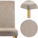 Ecotoys Krzesło do jadalni Laro Poli tapicerowane j. brąz oparcie wysokie 4