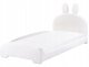 Beliani Łóżko dziecięce Królik Boucle PERROS 90 x 200 cm Broken white 4