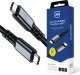 Kabel USB 3MK USB-C - USB-C 1 m Czarny (5903108682008) 1