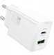 Ładowarka Hoco Ładowarka sieciowa do telefonu USB A + USB C QC3.0 PD AFC 3A 30W N71 biała 1