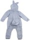 COGIO Strój LABUBU, kostium naśladujący futro, piżama LAFUFU z ogonkiem 110-140 niebieski 13