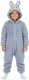 COGIO Strój LABUBU, kostium naśladujący futro, piżama LAFUFU z ogonkiem 110-140 niebieski 7