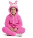 COGIO Strój LABUBU, kostium naśladujący futro, piżama LAFUFU z ogonkiem, rozmiary: 110-140 różowy 120 5