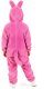 COGIO Strój LABUBU, kostium naśladujący futro, piżama LAFUFU z ogonkiem, rozmiary: 110-140 różowy 120 10