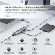 HUB USB Unitek Hub USB-C 7w1 4K@60Hz, PD 100W i przycisk HDMI On/Off 12