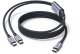 Kabel USB Ugreen USB-C - 2x USB-C 2 m Czarno-szary (6941876277339) 2