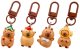 Zestaw Mini Breloczki Kapibara Figurki Ozdoby Do Kluczy 4 szt. 2