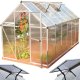 Palram Szklarnia Ogrodowa 701781 3,65 x 1,85 m x 208 cm Mocny Wytrzymały Tunel 1