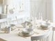 Beliani Zestaw 8 małych talerzy Kamionka Broken white 2
