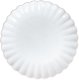 Beliani Zestaw 8 małych talerzy Kamionka Broken white 6