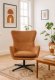 Fotel obrotowy MARTIN złoty szenil wygodny wypoczynkowy do domu biura 8