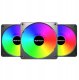 Wentylator Montech Zestaw wentylatorów GF120 V2 ARGB PWM Black 120mm (3-pak) 1