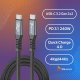 Kabel USB Reagle USB-C - USB-C 5 m Czarny 3