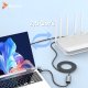 Kabel USB Reagle USB-A + USB-C - RJ-45 2 m Czarno-szary 4