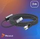 Kabel USB Reagle USB-A + USB-C - RJ-45 3 m Czarno-szary 9