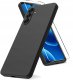 krainaGSM Etui Czarny Matowy Silikon Slim do Samsung A32 5G + SZKŁO 9H 2