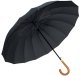 Lean Duży Parasol Automatyczny Pokrowiec Na Ramię 24-Żeberkowy Czarny 115 cm 2