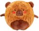LeanToys Piłka Do Skakania Rosnąca Pluszowa Kapibara Brązowa Pompka 50 cm 2